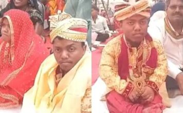 मुंबई से फ्लाइट से आया 3 फीट का दूल्हा और ढाई फीट की दुल्हन ने लिए सात फेरे, लोग बोले- रब ने बना दी जोड़ी