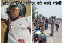 Up: कोर्ट जा रहे वकील को बदमाशों ने मारी गोली तड़पते हुए वकील ने पड़ोसी पर लगाया आरोप